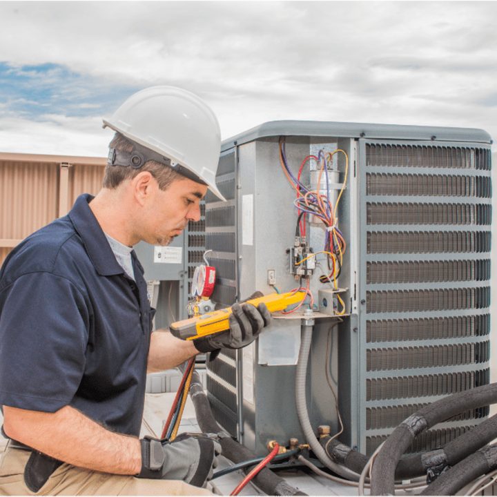 Tecumseh Duct Cleaning certified duct cleaning technician on a service call in Tecumseh, Ontario